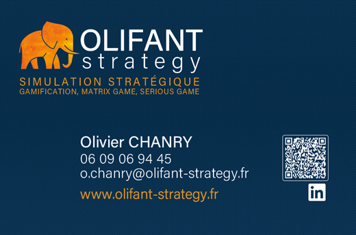Carte de visite d'Olivier CHANRY, OLIFANT strategy